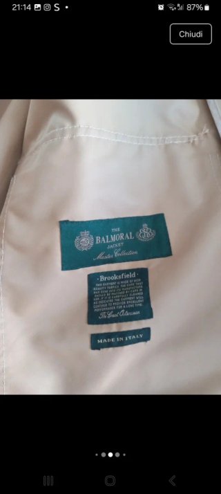 Giacca impermeabile uomo Brookfield beige 48