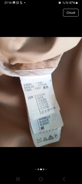 Giacca impermeabile uomo Brookfield beige 48