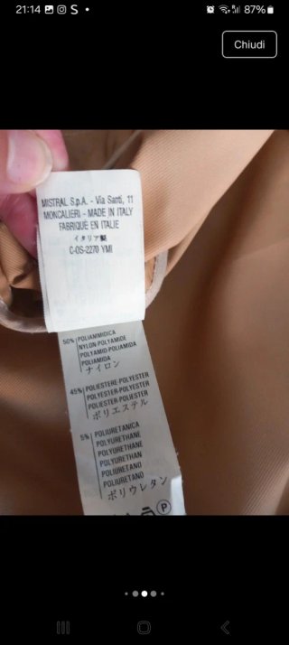 Giacca impermeabile uomo Brookfield beige 48