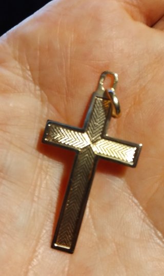Colgante cruz de oro 18K