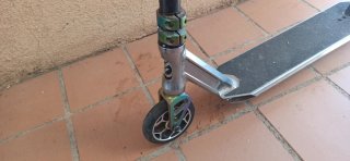 Patinete freestyle con ruedas rainbow