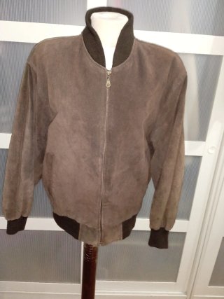 Cazadora Bomber Vintage Marrón