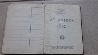 AGENDA ATLANTINO TOURING CLUB ITALIANO TCI – 1959