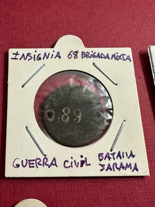Lote monedas y insignias Guerra Civil FAI CNT EP..