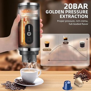 Bostar cafetera 3en1 portátil con espumador