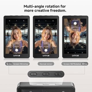 Schermo selfie Gitfos Vlog registrazione 4K 30fps