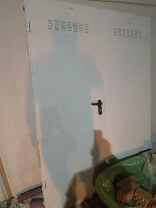 Puerta blanca 1.55 x 2.05