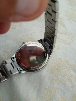 Orologio Fossil Uomo Nero e Argento