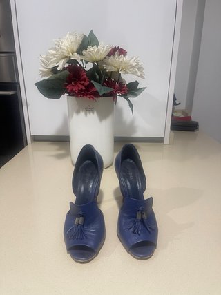 Zapatos Martinelli Piel Azul Talla 38