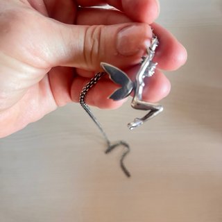 Colgante Hada  y cadena Plata Trollbeads