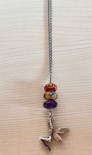 Colgante Hada  y cadena Plata Trollbeads