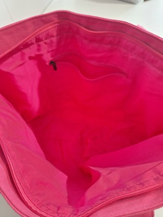Bolsa Tote Playa/ Piscina Rosa 49x32cm SEMINUEVA