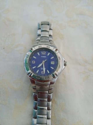 Orologio Timex Uomo Blu e Argento