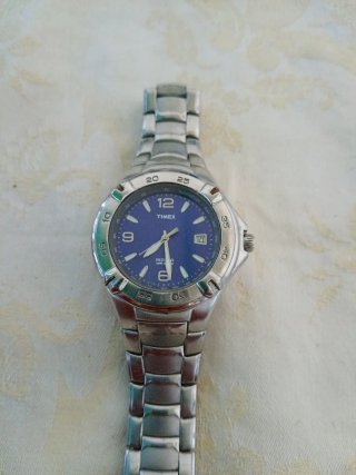 Orologio Timex Uomo Blu e Argento