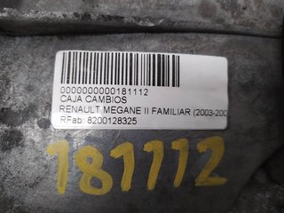 CAJA CAMBIOS RENAULT MEGANE II FAMILIAR Dynamique