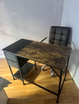 Escritorio Vintage Madera y Metal