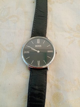 Orologio Boss Uomo Nero Argento