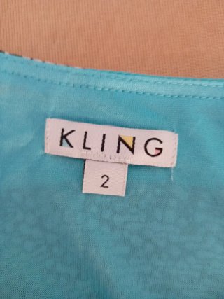 Abito Kling turchese fantasia taglia S