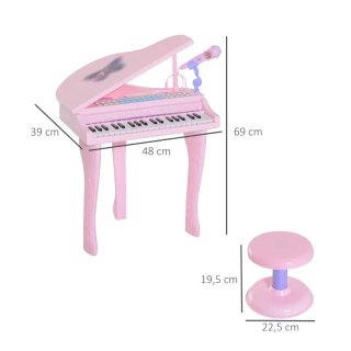 Piano infantil rosa