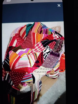 Puff y Taburetes Patchwork Multicolor