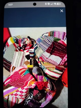 Puff y Taburetes Patchwork Multicolor