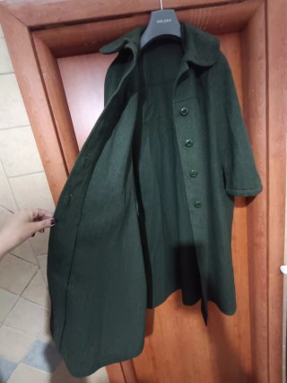 Cappotto mantella in lana sfoderato vintage