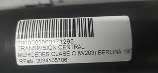 TRANSMISION CENTRAL MERCEDES-BENZ CLASE C (W203) BERLINA 180 Compressor (203.046)