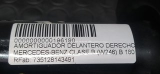 AMORTIGUADOR DELANTERO DERECHO MERCEDES-BENZ CLASE B (W246) B 180 CDI BE (246.200)
