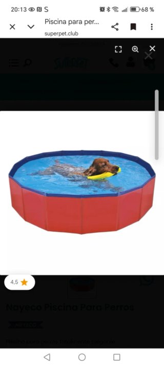 Piscina Plegable para Perros Nayeco