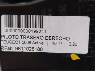 PILOTO TRASERO DERECHO PEUGEOT 5008 Active