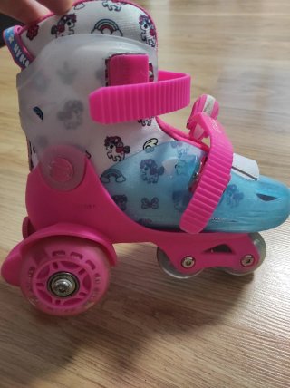 Patines infantiles unicornio y arcoíris