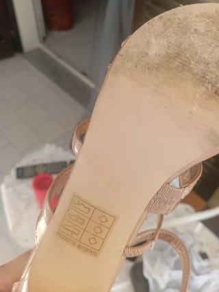 Sandali Gian Marco Venturi oro rosa