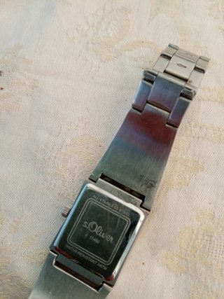 Orologio s.Oliver donna argento e nero