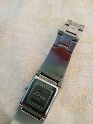 Orologio s.Oliver donna argento e nero
