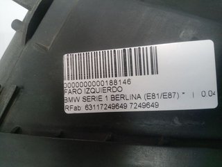 FARO IZQUIERDO BMW SERIE 1 BERLINA (E81/E87) *