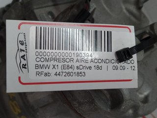 COMPRESOR AIRE ACONDICIONADO BMW X1 (E84) sDrive 18d
