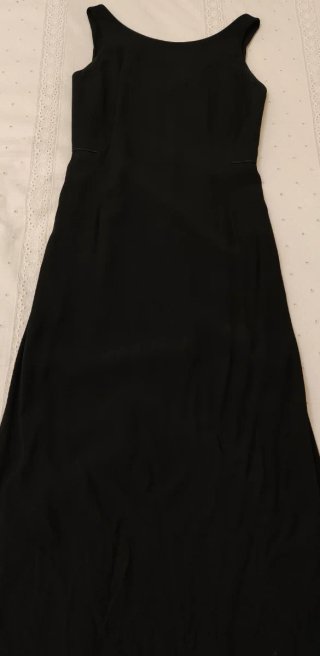 Vestido largo negro Adolfo Domínguez