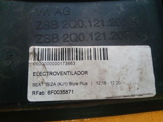 ELECTROVENTILADOR SEAT IBIZA (KJ1) Style Plus
