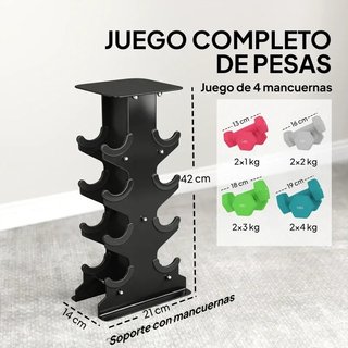 Juego Mancuernas 1-4kg