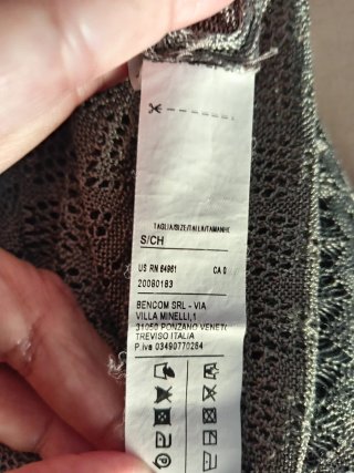 Maglia Benetton viscosa grigia taglia S