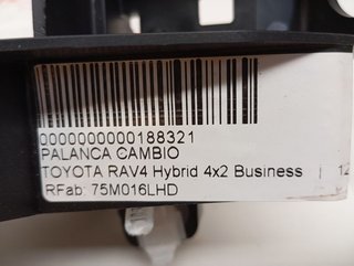 PALANCA CAMBIO TOYOTA RAV4 HYBRID 4X4 BLACK EDITION