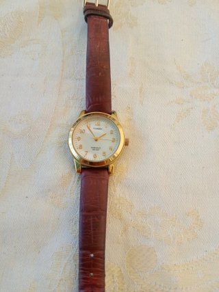 Orologio Timex Uomo Pelle Marrone Oro
