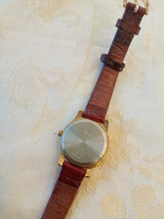Orologio Timex Uomo Pelle Marrone Oro