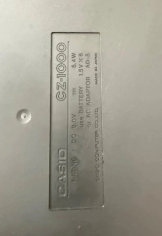 Teclado Piano Casio CZ-1000 vintage de los años 80