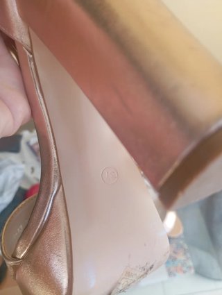 Sandali Moda Alice oro tacco largo