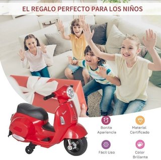 Moto Vespa Roja infantil