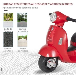 Moto Vespa Roja infantil