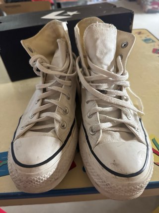 Converse Chuck Taylor All Star plataforma blancas