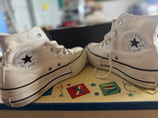 Converse Chuck Taylor All Star plataforma blancas