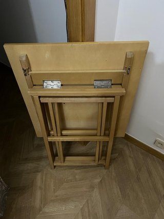 Mesa plegable madera Haya maciza
